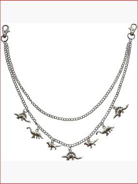 Punk Dinosaur Charm Pant Chain Quirky Stegosaurus Pendant Jeans Accessories Hip